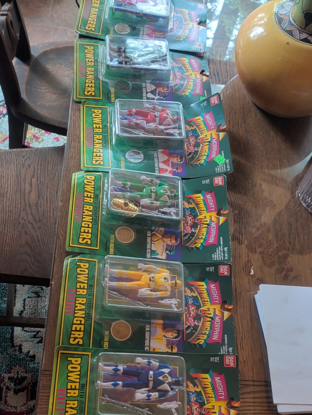 Set Of 6 Power Rangers In Packaging